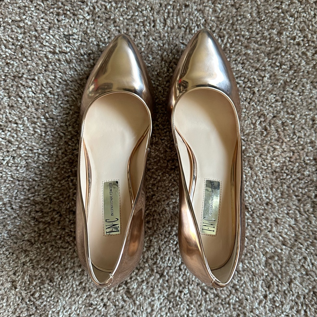 Inc Rose Gold Pumps